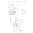 Fisa remorca 7 pini, 24V, metal, tip N WGN004/k Hico