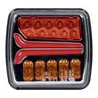 Lampa spate 110x102, 4 functii, iuminare numar, LED, semnalizare dinamica, stanga, L-1868 TruckLed