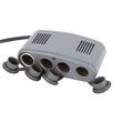 Stecher 4 prize, una pentru bricheta, 12V, 20A, Heavy Duty, cu capace si cablu 120cm gros, Carmotion 58606