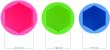 Ornament capacele silicon pentru prezoane 20 bucati/set 21" albastru