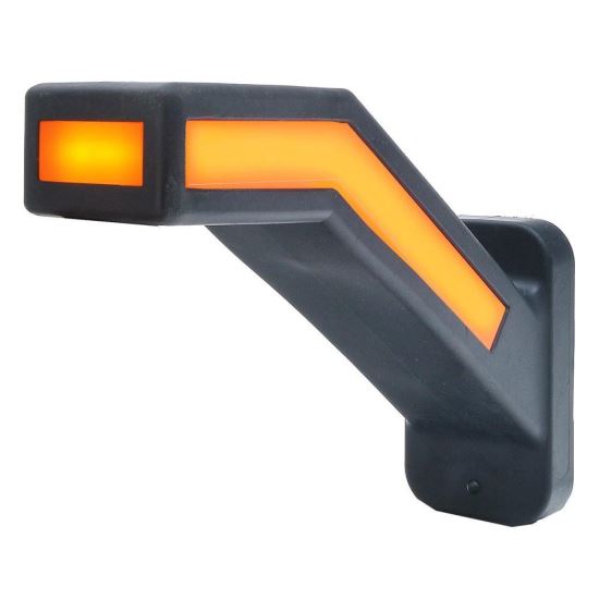 Lampa gabarit cu brat lung 185mm, cotit la 45° 3 functii, cu semnalizare, stanga, W168.6 1258L Was