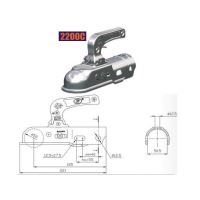 Cuplaj remorca 2300kg rotund 50.5mm BC2300c Steelpress SPP