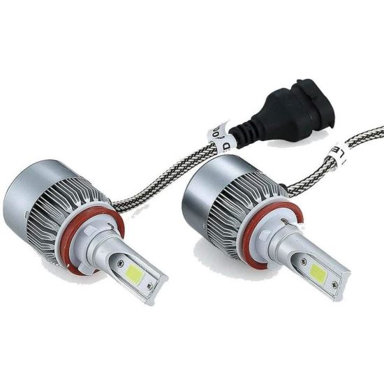 Set 2 becuri H11, 2 LED-uri COB 9, 32V, 36W, 3800lm, 6000K C6