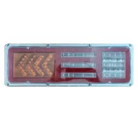 Lampa stop 460x125, LED, 12-24V, 5 functii, cu mers inapoi, ceata si semnalizare dinamica, carcasa metalica, DG004