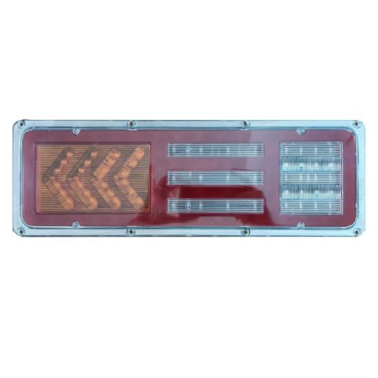 Lampa stop 460x125, LED, 12-24V, 5 functii, cu mers inapoi, ceata si semnalizare dinamica, carcasa metalica, DG004