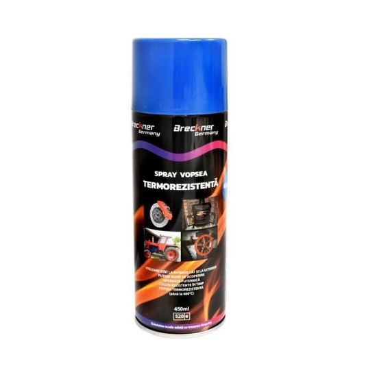 Spray vopsea temperaturi inalte, 450ml, Albastru, termorezistenta, BK83119