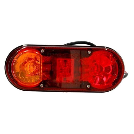 Lampa stop 205x80, 3 functii LED hibrid, JCB, dreapta, LZD 2011 Horpol
