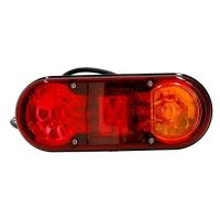 Lampa stop 205x80, 3 functii, LED hibrid, cu cablu, JCB, stanga LZD 2012 Horpol