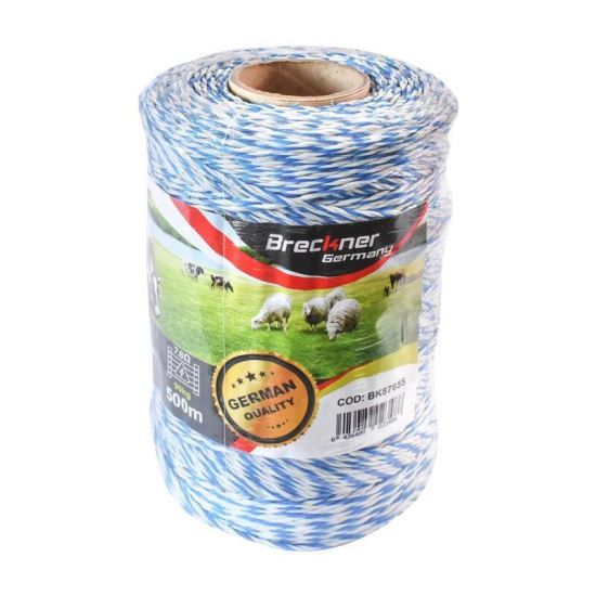 Rola fir alb cu albastru, fi3, 3x0.2mm, 500m, BK87655