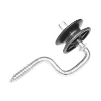 Izolator negru cu fanta, fi 6,9mm BK87644