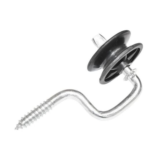 Izolator negru cu fanta, fi 6,9mm BK87644
