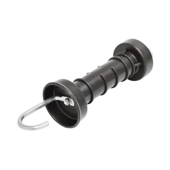 Maner poarta negru cu arc mare si carlig gard electric BK87670