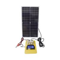 Panou solar 30W regulator 12-24V/10Ah 2 USB-uri, cablu 6m+2m pt baterie BK87443