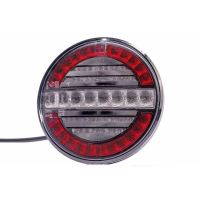 Lampa ceata si pozitie, 2 suruburi LED, fi140, 12-24V, FT-214-LED Fristom