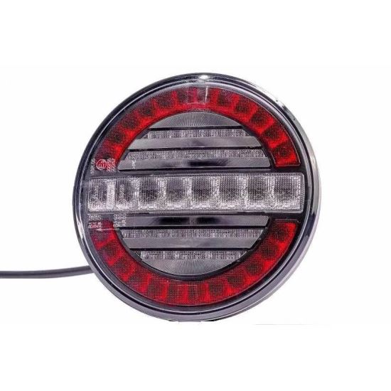 Lampa ceata si pozitie, 2 suruburi LED, fi140, 12-24V, FT-214-LED Fristom