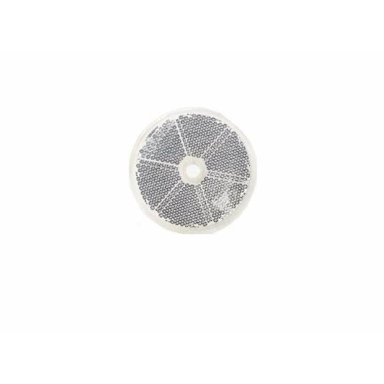 Catadioptru rotund cu gaura, alb, fi60 DOB-033B Fristom