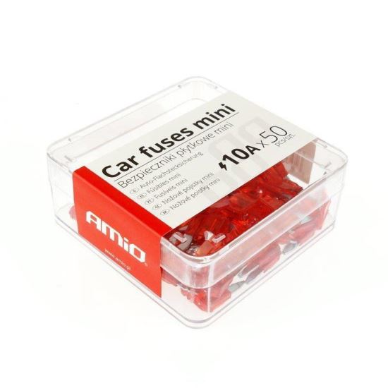 Sigurante plate mini, 10A, 16mm, cutie 50 bucati, 02219 Amio