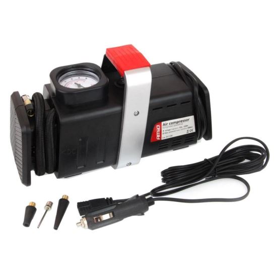 Compresor aer 12V/220V cu 3 adaptori 01134 Amio
