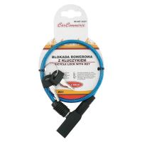 Antifurt bicicleta, cablu otel fi 5mm, 60cm, cu cheie, 68397 CarCo