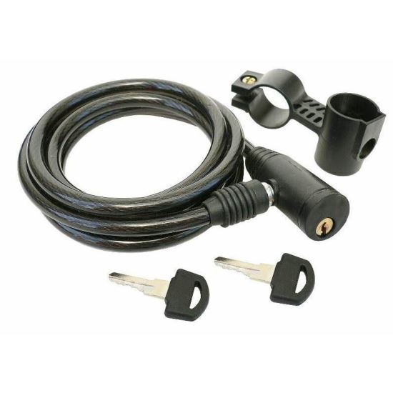 Antifurt bicicleta, cablu otel fi 8mm, 150cm, cu cheie, 68401 CarCo