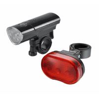 Set far cu lampa spate bicicleta, 5 LED-uri fata si 3 LED-uri spate, 68426 CarCo