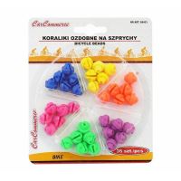 Ornament margele colorate pt spite bicicleta 36 bucati, 68453 CarCo