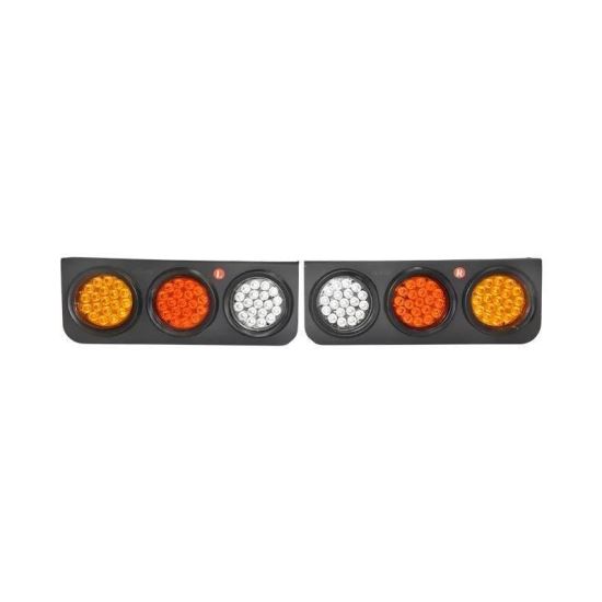 Set lampi stop 480x150, LED, rama plata, cu cablu, stanga/dreapta BK69099