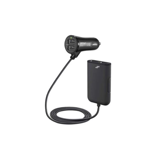 Incarcator auto cu 4 USB, 4.8A, cablu de 1.5m, 01986 Amio
