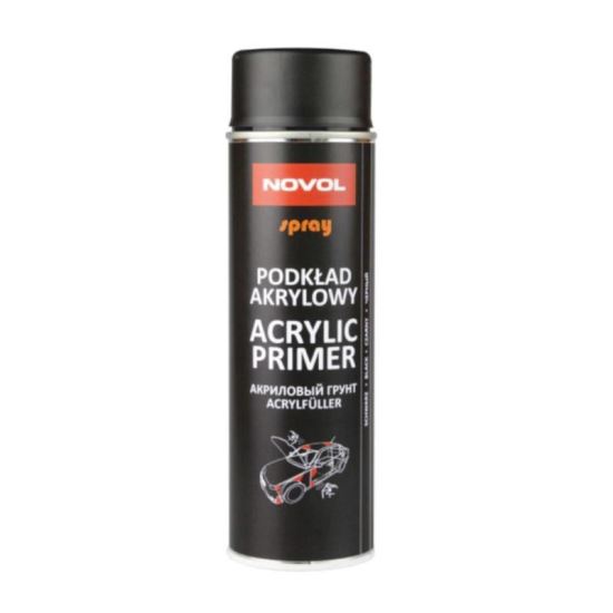 Spray sprit chit filler Acrylic Primer 1K negru 500ml, 34412 Novol