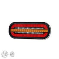 Lampa spate 185x75, 3 functii, LED, semnalizare dinamica, cu mufa si priza suplimentara, FT-320-LED DI Bajonet SS Fristom