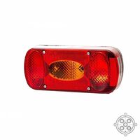 Lampa spate 215X100, 5 functii, cu ceata, stanga, cu mufa, MD-036 L Bajonet Fristom