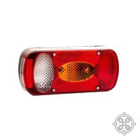 Lampa spate 215x100, 5 functii, cu mers inapoi, dreapta, cu mufa, MD-036 P Bajonet Fristom