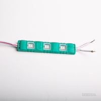 Modul LED 3 SMD injectate, 3 x 5730, 12V, lumina verde, 20 bucati/folie