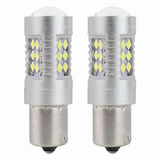Set 2 becuri semnalizare 24 LED-uri, 12-24V, P21W BA15s, Canbus, 01445 Amio