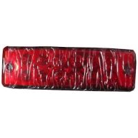 Lampa gabarit 165x55, LED, rosie, 12V, 1457