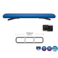 Girofar rampa transversal Led, 120x20cm, 12-24V, albastru, Roof bar TB2 BLK0068