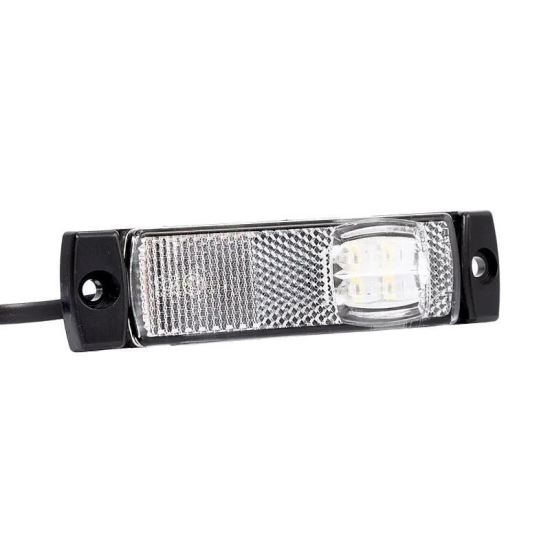 Lampa gabarit 100x32, LED, alba, cu suport cu 2 urechi, 12-36V, FT-018/B Fristom