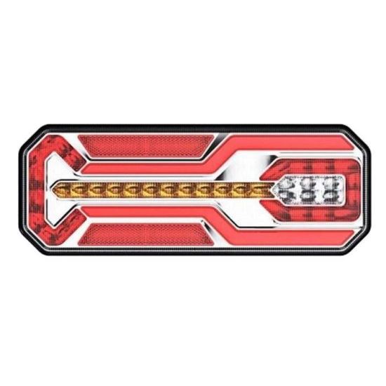 Lampa stop 350x131, 6 functii, ceata, mers inapoi si semnalizare dinamica, dreapta, L1950 TruckLed