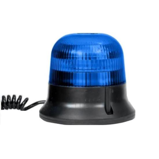Girofar 12/24V, h126, 9 LED-uri, prindere pe magnet, albastru FT-150 DF N LED MAG M30 Fristom
