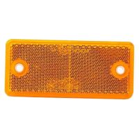 Catadioptru dreptunghiular cu gaura, galben, 94x44, DOB-42 G Fristom