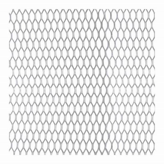 Ornament grila spoiler, din aluminiu, tip fagure, 100x25cm, argintiu, Alu Grill Net 8394 Automax