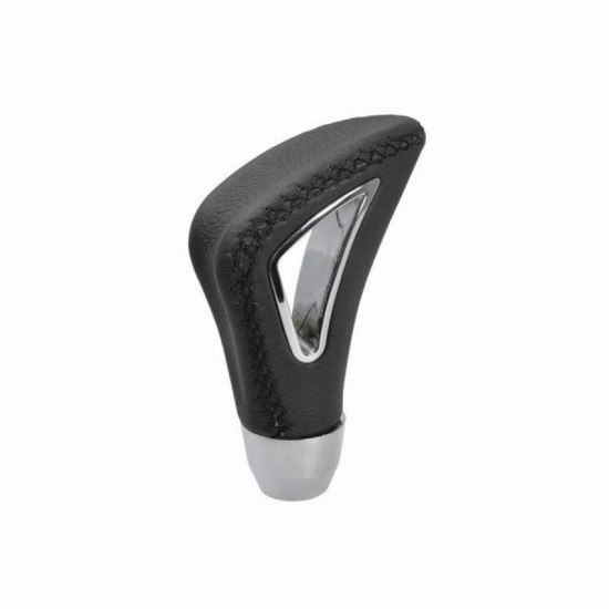 Maner schimbator viteze, piele si cromat, negru, 7793 Automax