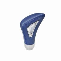 Maner schimbator viteze, piele si crom, albastru, 7816 Automax