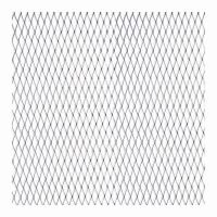 Ornament grila spoiler, din aluminiu, forma romboida, 0.4x1.3, 100x25cm, argintiu, Alu Grill Net 9751 Automax