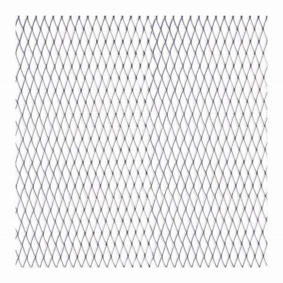 Ornament grila spoiler, din aluminiu, forma romboida, 0.4x1.3, 100x25cm, argintiu, Alu Grill Net 9751 Automax