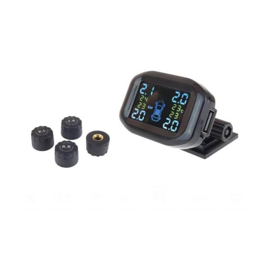 Kit senzori presiune si temperatura aer roti, TPMS, Bluetooth, cablu si afisaj LCD, 02092 Amio