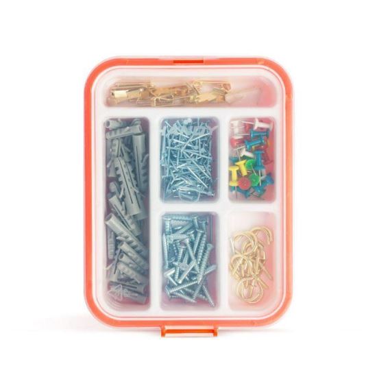 Set accesorii bricolaj, dibluri, cuie, carlige, 266 bucati, 04283 Handy