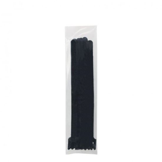 Coliere cu scai 330mm negre, material textil, punga 10 bucati, 05518