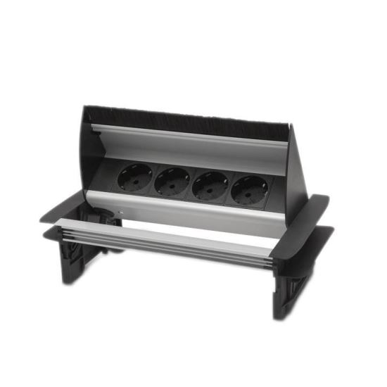 Bloc multipriza incorporabil, rabatabil, 4 prize 20445