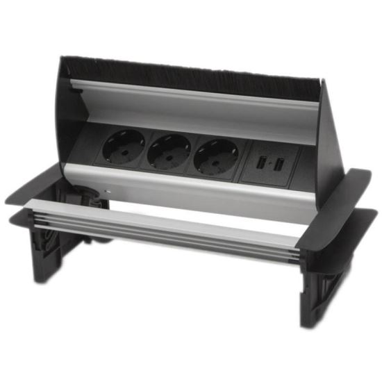 Bloc multipriza incorporabil, rabatabil 3 prize + 2, USB 2.1A, 20442